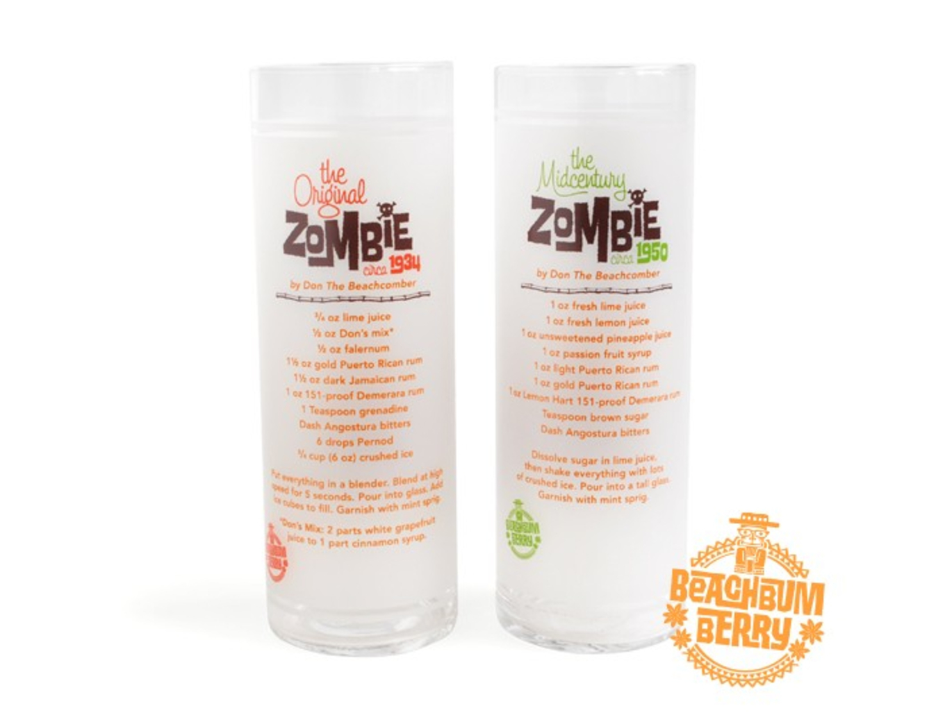 Beachbum Berry Zombie Glasses (sold in pairs) image 2
